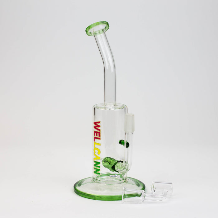 9" WellCann Inline diffuser Rig with Banger | Jupiter Grass