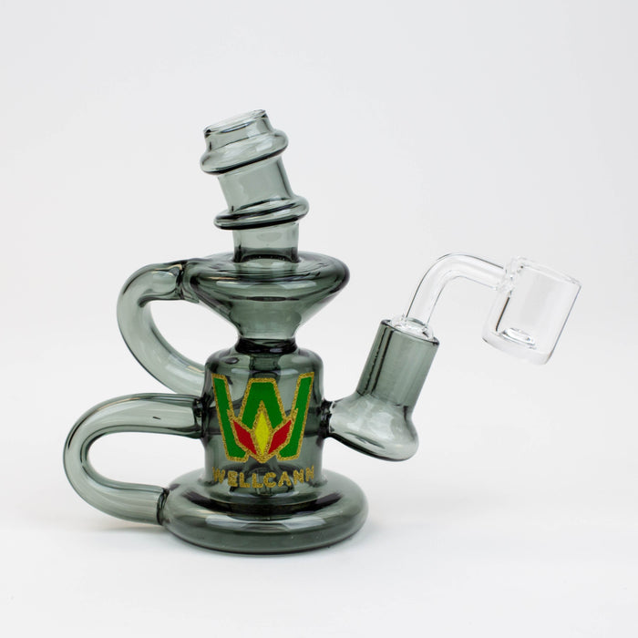6" WellCann Double Loop Recycle Rig with Banger | Jupiter Grass