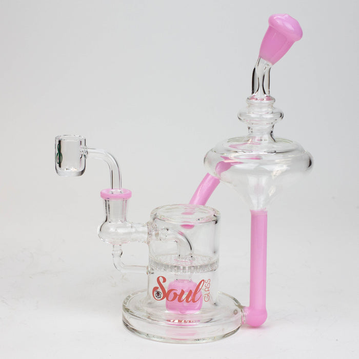 9" SOUL Glass 2-in-1 recycler bong [S2055] | Jupiter Grass