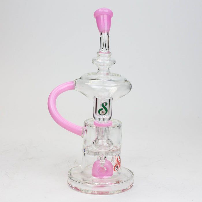 9" SOUL Glass 2-in-1 recycler bong [S2055] | Jupiter Grass