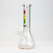 12" DANK beaker 7 mm glass bong with Colour Bottom | Jupiter Grass