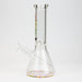 12" DANK beaker 7 mm glass bong with Colour Bottom | Jupiter Grass