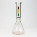 12" DANK beaker 7 mm glass bong with Colour Bottom | Jupiter Grass