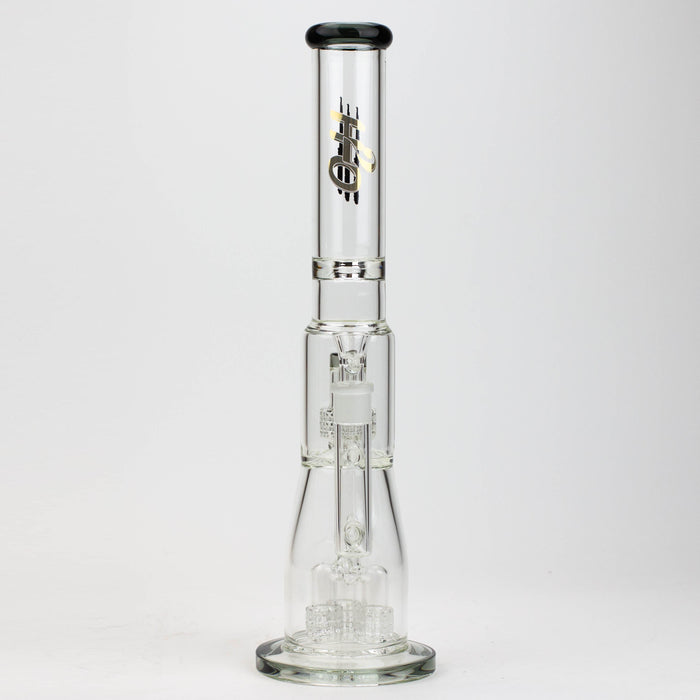 17.5" H2O glass water bong with shower head percolator [H2O-5003] | Jupiter Grass