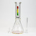 12" DANK beaker 7 mm glass bong with Colour Bottom | Jupiter Grass