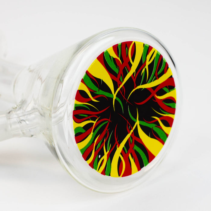 8" DANK Mini Bong with Colour Bottom | Jupiter Grass