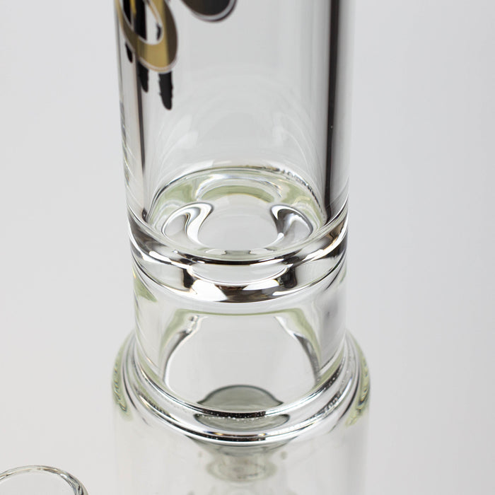 17.5" H2O glass water bong with shower head percolator [H2O-5003] | Jupiter Grass