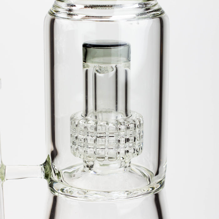 17.5" H2O glass water bong with shower head percolator [H2O-5003] | Jupiter Grass