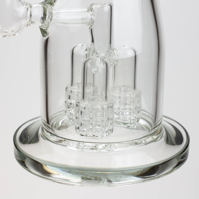 17.5" H2O glass water bong with shower head percolator [H2O-5003] | Jupiter Grass