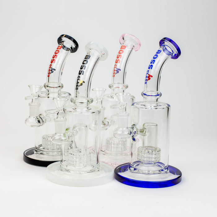 10" BOSS glass shower head diffuser water bong [AK906] | Jupiter Grass