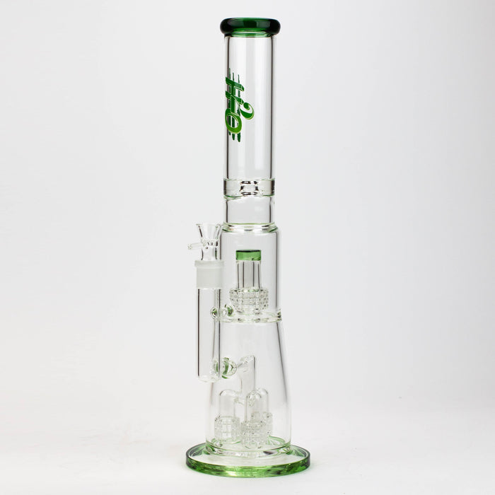 17.5" H2O glass water bong with shower head percolator [H2O-5003] | Jupiter Grass