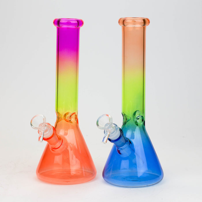 10" Multi color glass water bong | Jupiter Grass