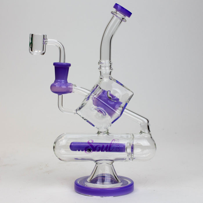 9" SOUL Glass 2-in-1 glass bong [S2057] | Jupiter Grass