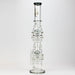 21" H2O  Dual percolator glass water bong [H2O-5004] | Jupiter Grass