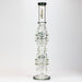 21" H2O  Dual percolator glass water bong [H2O-5004] | Jupiter Grass
