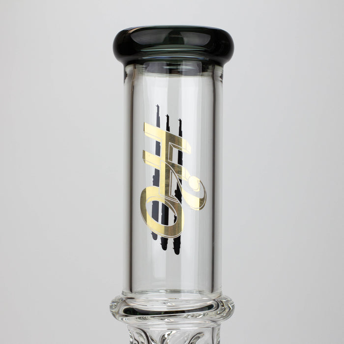21" H2O  Dual percolator glass water bong [H2O-5004] | Jupiter Grass