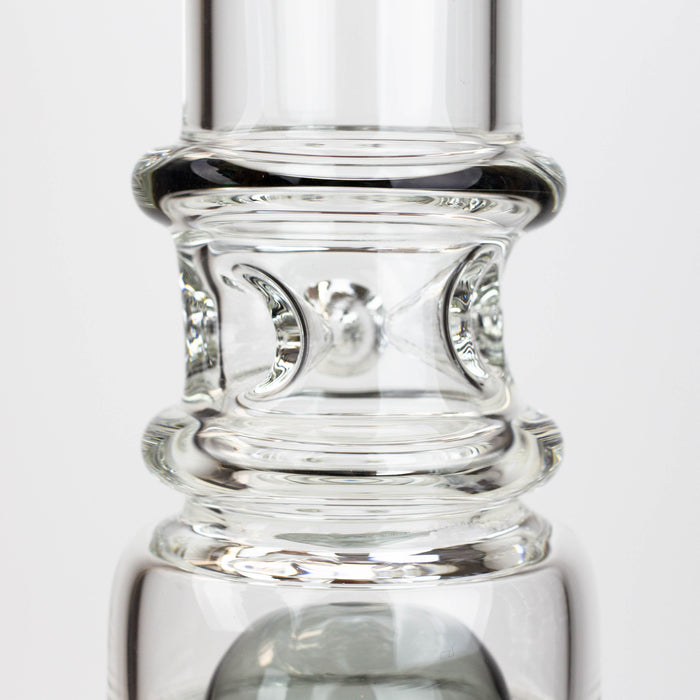 21" H2O  Dual percolator glass water bong [H2O-5004] | Jupiter Grass
