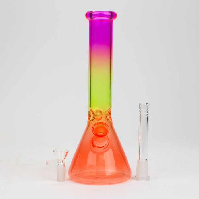10" Multi color glass water bong | Jupiter Grass