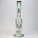 17" H2O glass water bong with double layer honeycomb [H2O-5005] | Jupiter Grass