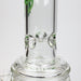 17" H2O glass water bong with double layer honeycomb [H2O-5005] | Jupiter Grass