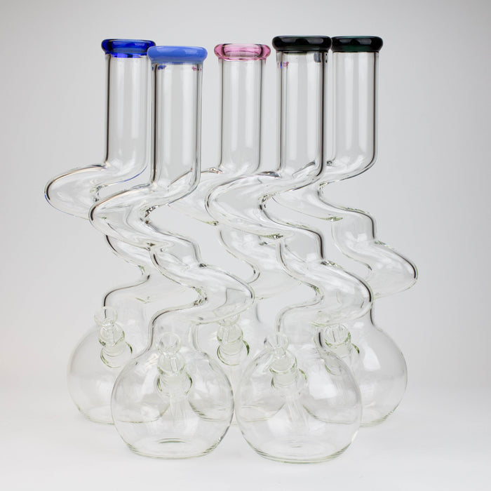 16" Kink Zong glass water bong [AKG004] | Jupiter Grass