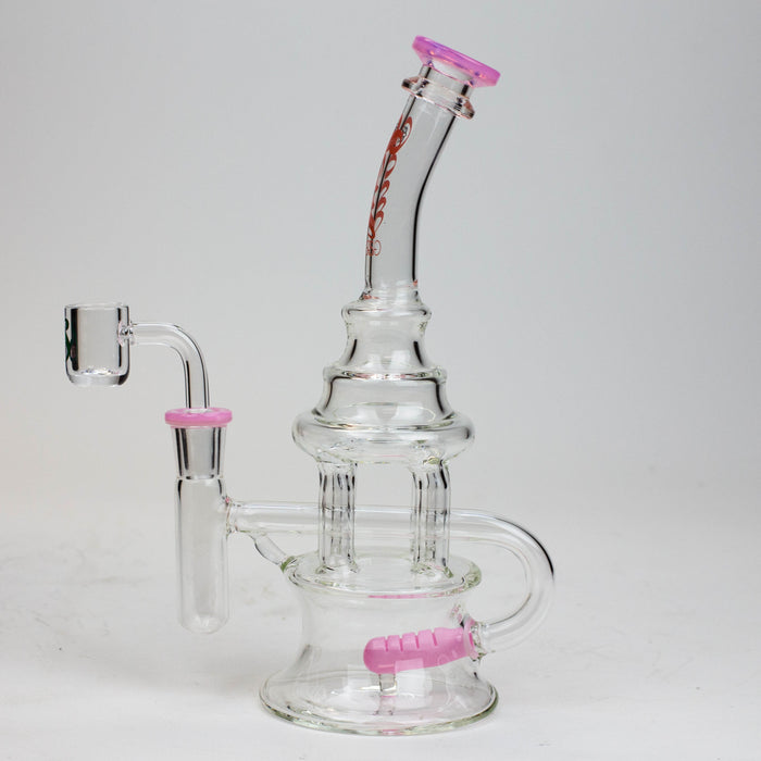 9" SOUL Glass 2-in-1 recycler bong [S2060] | Jupiter Grass