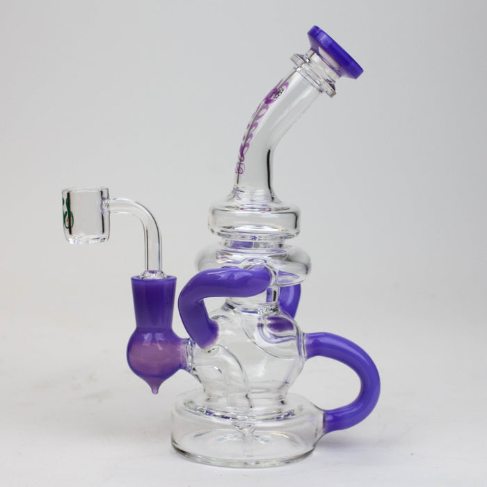 8" SOUL Glass 2-in-1 recycler bong [S2063] | Jupiter Grass