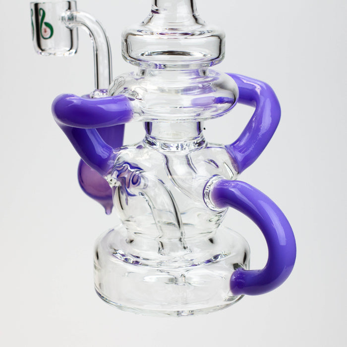 8" SOUL Glass 2-in-1 recycler bong [S2063] | Jupiter Grass