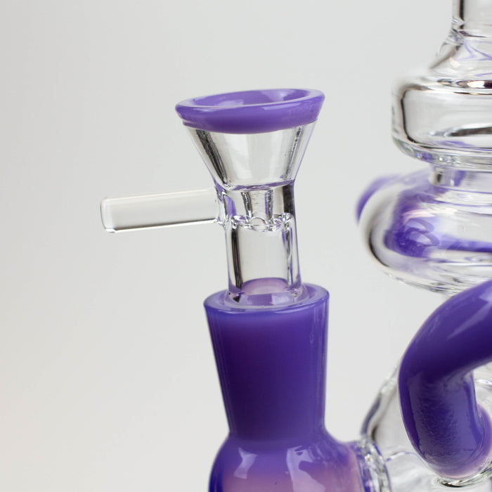 8" SOUL Glass 2-in-1 recycler bong [S2063] | Jupiter Grass