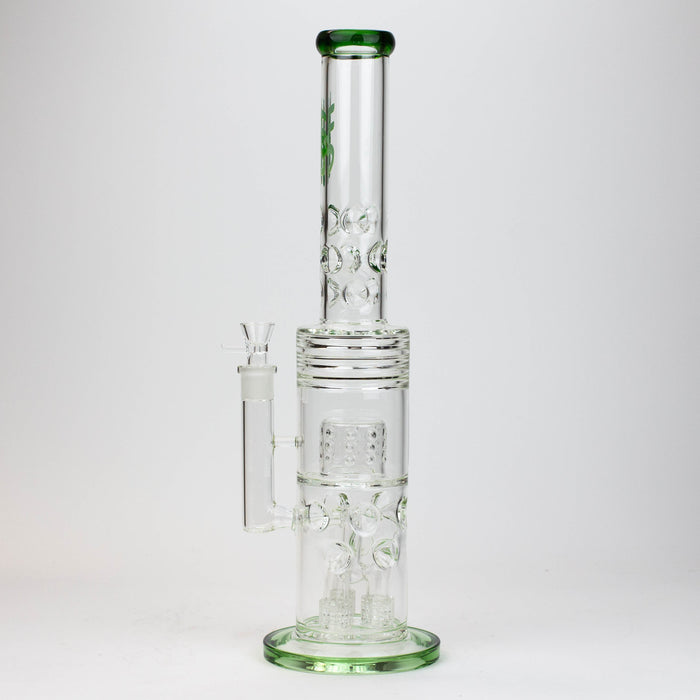 18" H2O glass water bong with thriple mini shower head diffuser [H2O-5007] | Jupiter Grass
