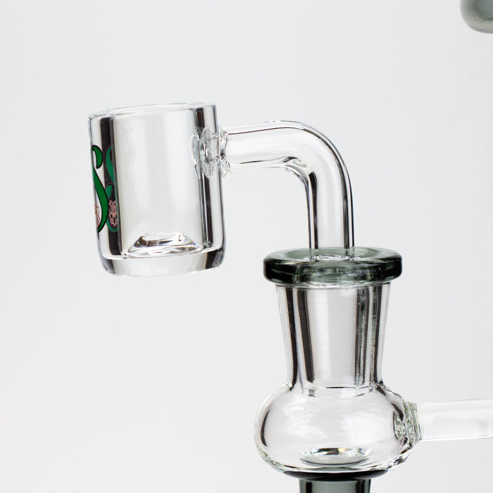 9.5" SOUL Glass 2-in-1 recycler bong [S2064] | Jupiter Grass