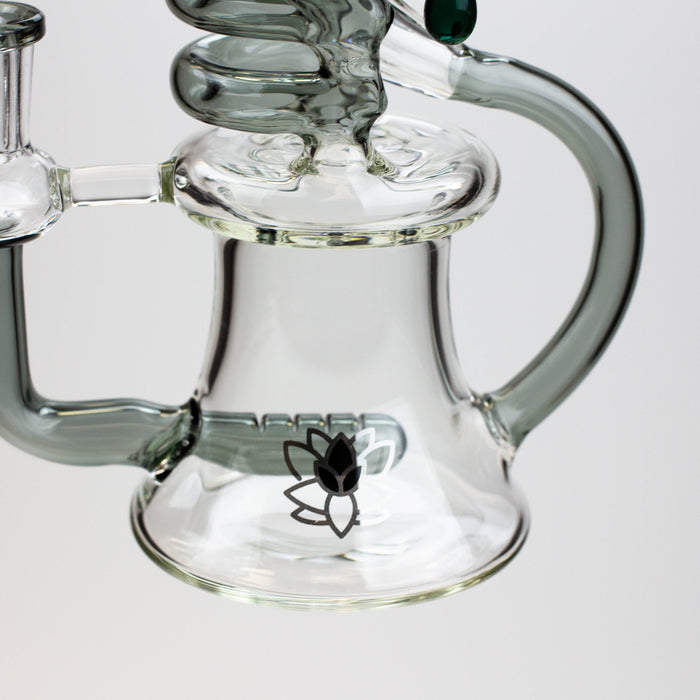 9.5" SOUL Glass 2-in-1 recycler bong [S2064] | Jupiter Grass