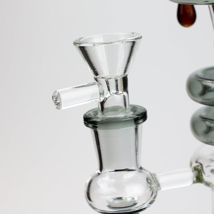 9.5" SOUL Glass 2-in-1 recycler bong [S2064] | Jupiter Grass