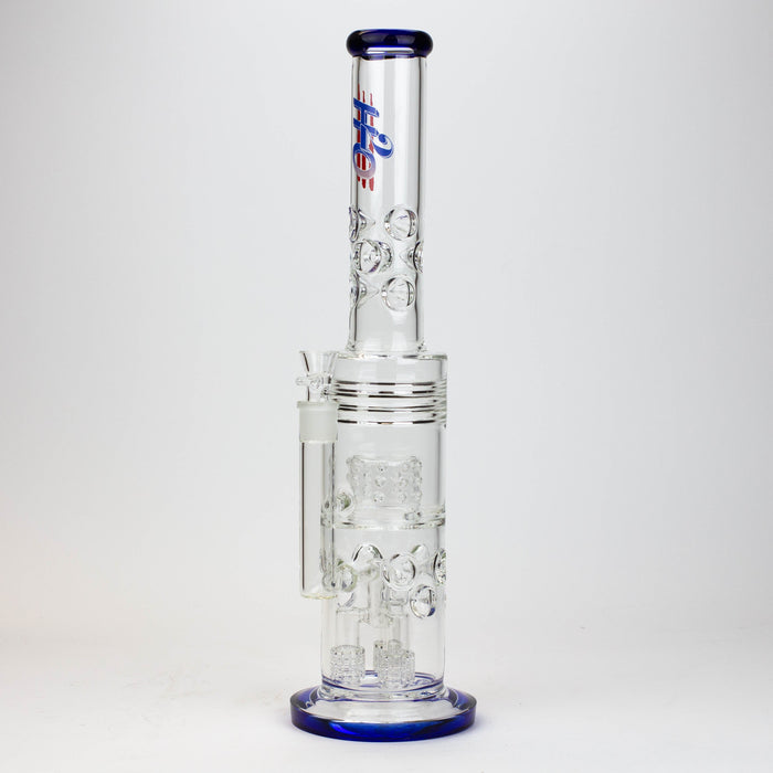 18" H2O glass water bong with thriple mini shower head diffuser [H2O-5007] | Jupiter Grass