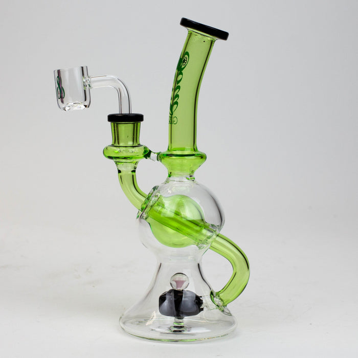 8" SOUL Glass 2-in-1 recycler bong [S2084] | Jupiter Grass