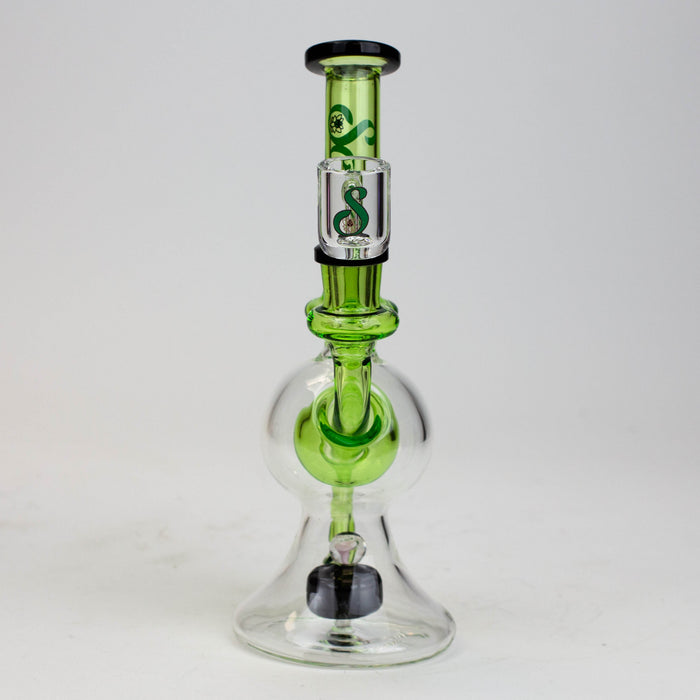 8" SOUL Glass 2-in-1 recycler bong [S2084] | Jupiter Grass