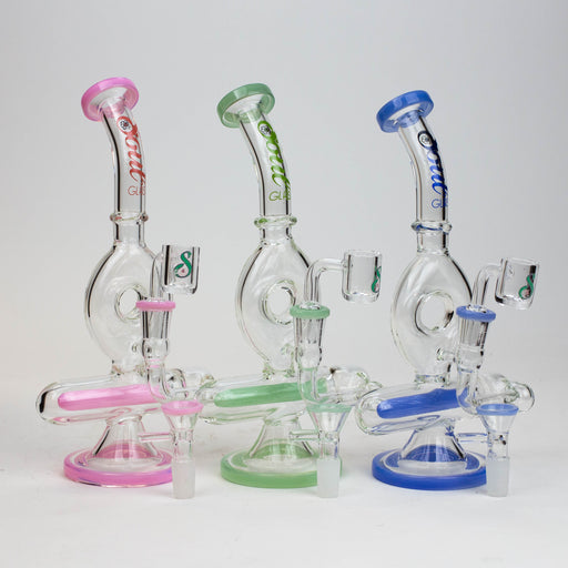 9" SOUL Glass 2-in-1 recycler bong [S2086] | Jupiter Grass