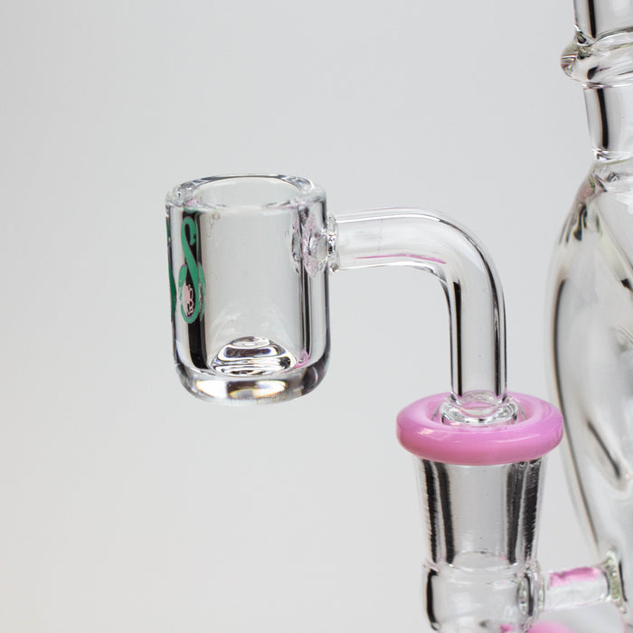 9" SOUL Glass 2-in-1 recycler bong [S2086] | Jupiter Grass