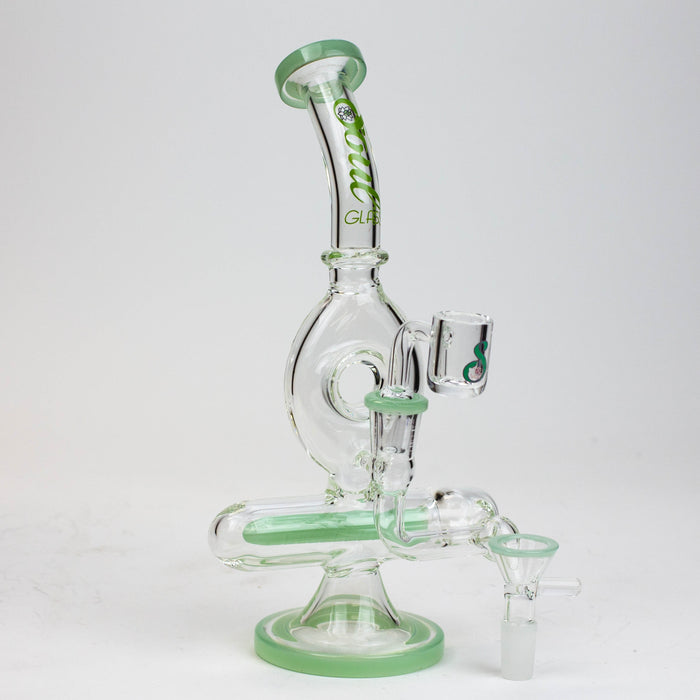 9" SOUL Glass 2-in-1 recycler bong [S2086] | Jupiter Grass