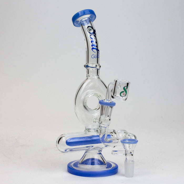 9" SOUL Glass 2-in-1 recycler bong [S2086] | Jupiter Grass