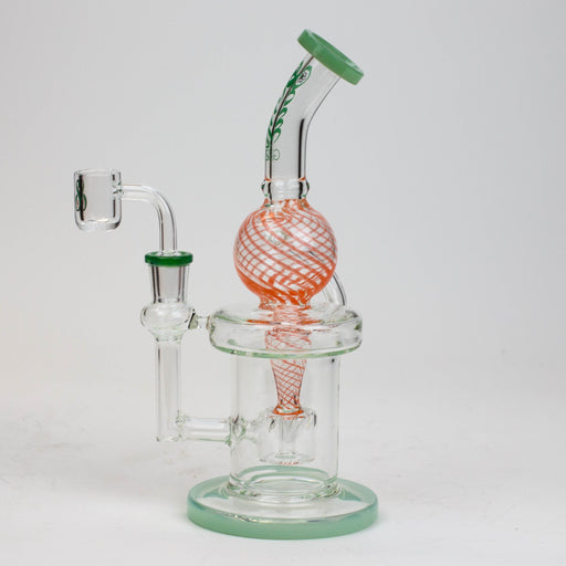 9" SOUL Glass 2-in-1 recycler bong [S2093] | Jupiter Grass