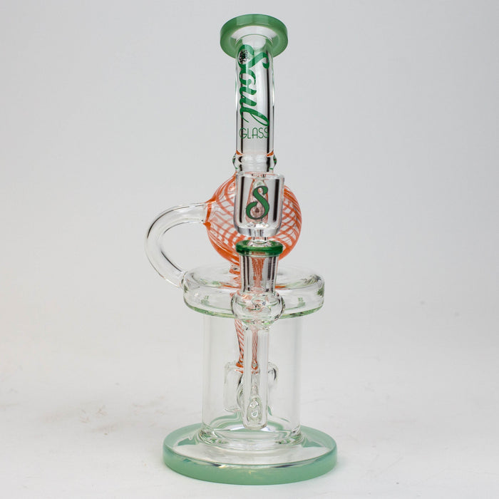 9" SOUL Glass 2-in-1 recycler bong [S2093] | Jupiter Grass