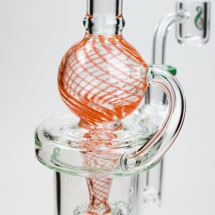 9" SOUL Glass 2-in-1 recycler bong [S2093] | Jupiter Grass
