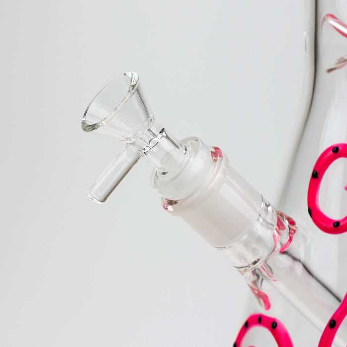 15.5" Glow in the dark beaker glass water bong [AK082] | Jupiter Grass