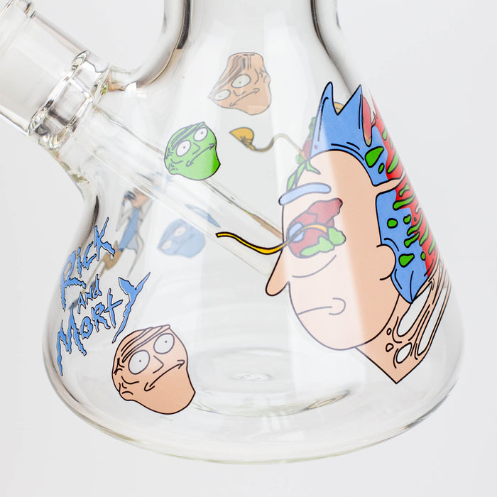 13.5" RM cartoon 9 mm glass beaker water bong | Jupiter Grass