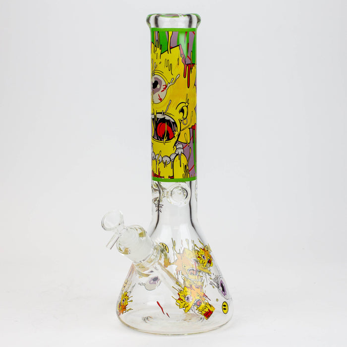 13.5" RM cartoon 9 mm glass beaker water bong | Jupiter Grass