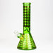 12" 7mm glass neon beaker water bong | Jupiter Grass