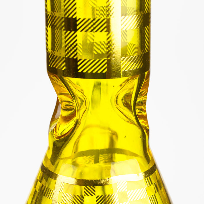 12" 7mm glass neon beaker water bong | Jupiter Grass