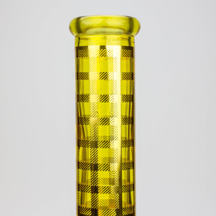 12" 7mm glass neon beaker water bong | Jupiter Grass