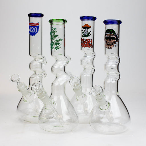 12" kink zong water bong -GP1390AST | Jupiter Grass